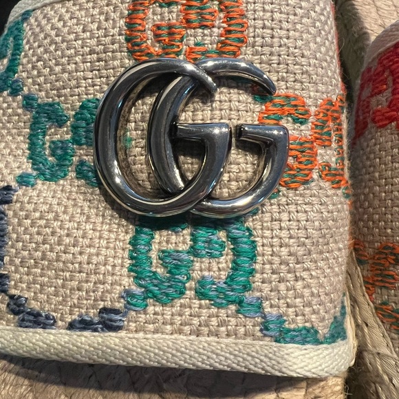 Authentic Gucci Monogram Espadrilles - Picture 7 of 12